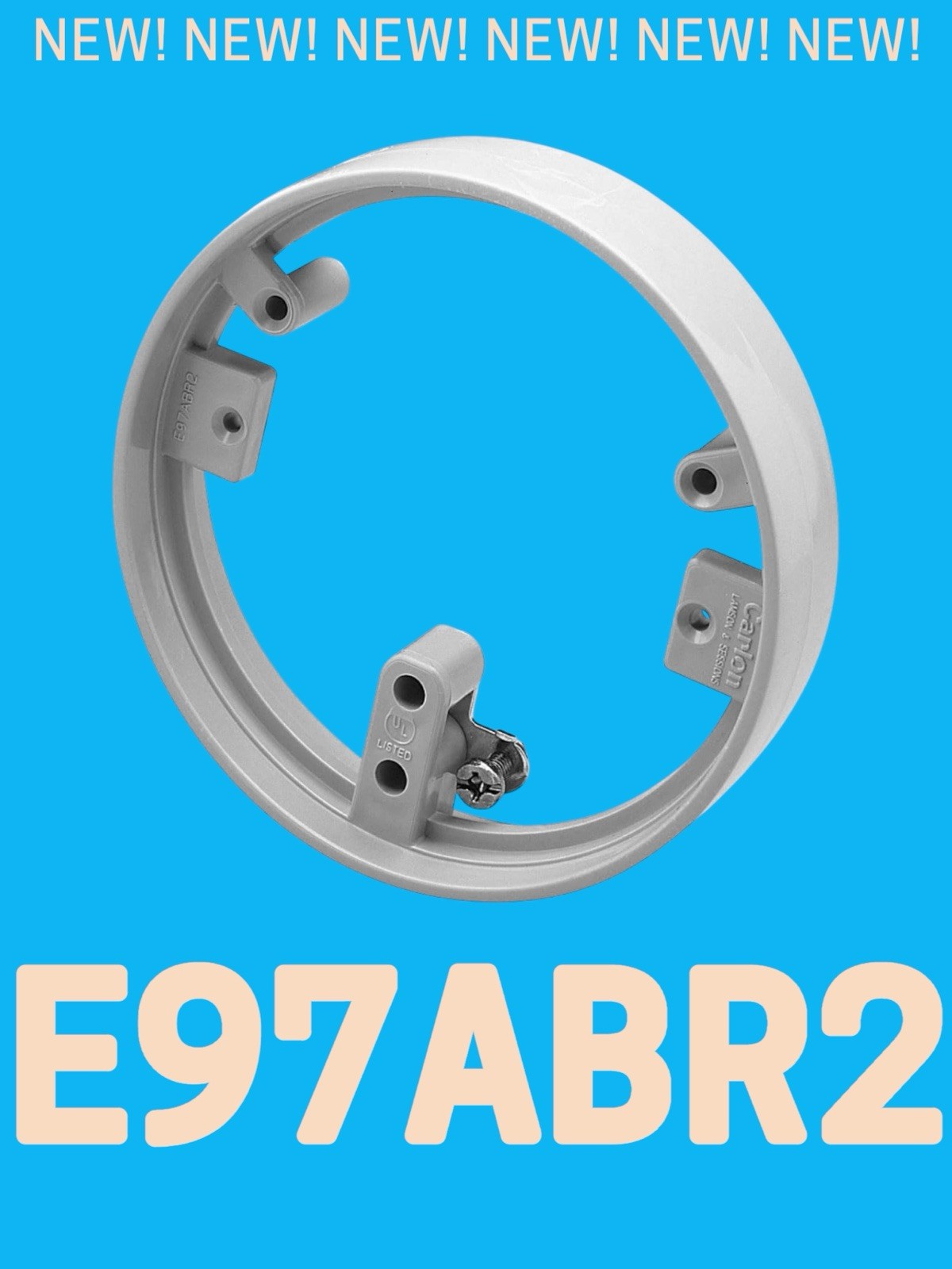 E97ABR2 Adapter for Round Stainless Steel and Brass Floor Box Covers
