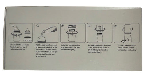 Baby Bond Portable Bottle Warmer Quick Heating WN0600 5 Temperature New open box