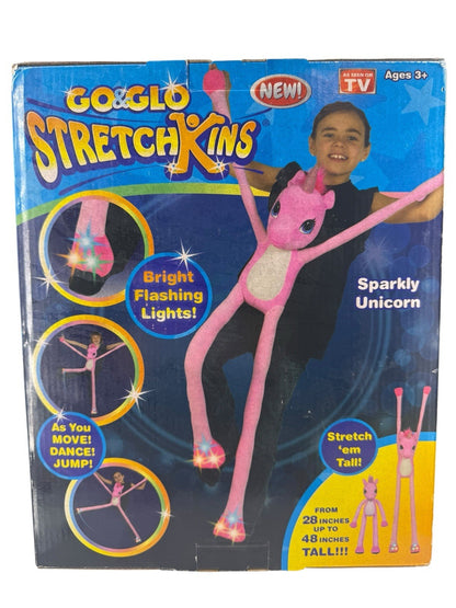 STRETCHKINS Go & Glo Playful Puppy Blue Plush - As Seen On TV - NEW