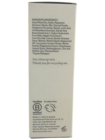BEAUTYCOUNTER Counter+ Charcoal Facial Mask 60ml - Detoxifying Face Masque “NEW”