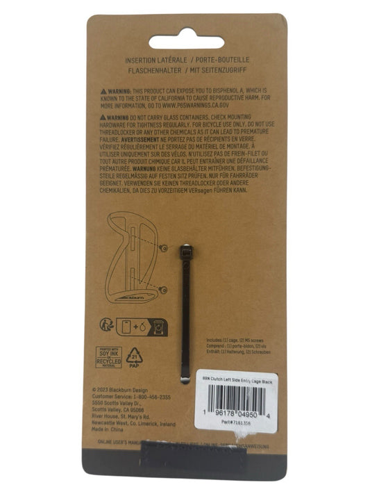 Blackburn Clutch Left Side Entry Water Bottle Cage