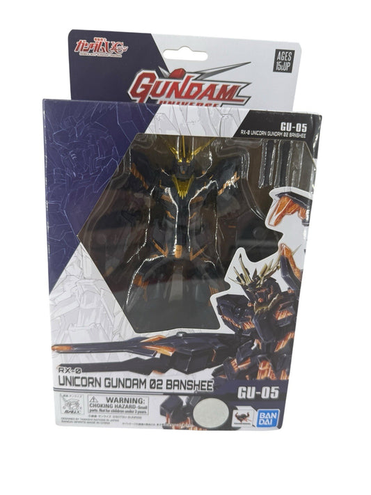Bandai Gundam Universe RX-0 Unicorn Gundam 02 Banshee GU-05 Action Figure NEW