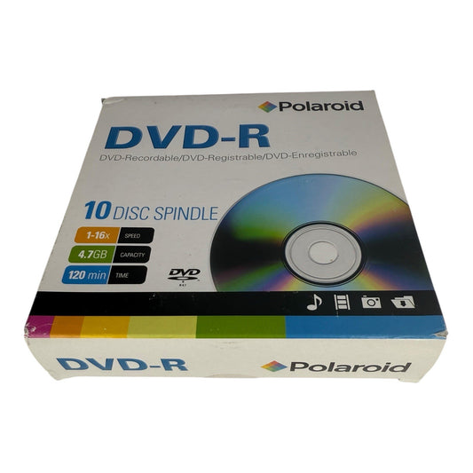 Case Of 6 - With 60 DVD-R Per Pack - Polaroid 4.7 GB - 120 Minutes Record Time