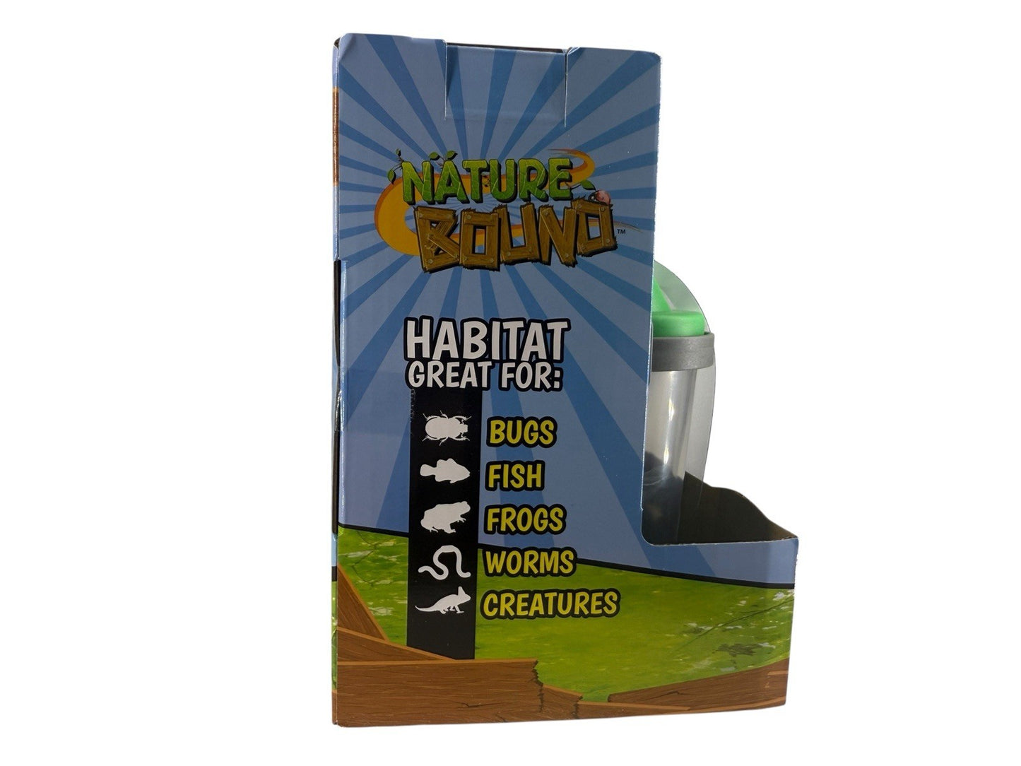 2-in-1 Habitat with Microscope for Insects and Other Critters, Includes Lid a...