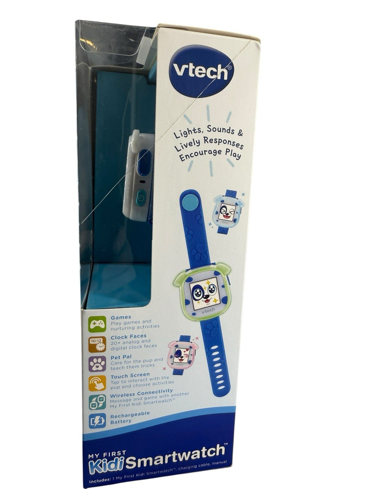 NEW VTech My First Kidi Smartwatch Kids Smart Watch Fun Games Apps Ages 3-5 Blue