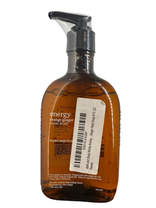 Energy Orange Ginger Hand Soap 8 fl.oz. Aromatherapy Bath & Body Works￼