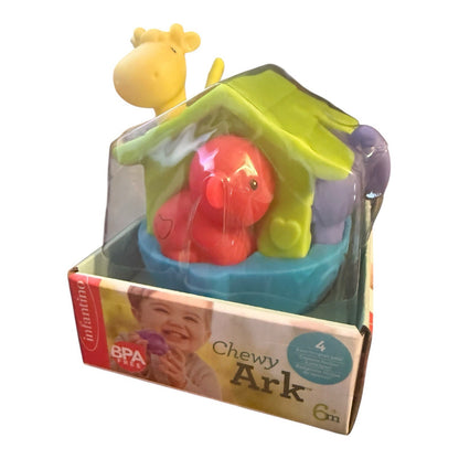 Noah’s Ark Baby Toy Infantino Chewy Ark 6 Months Teething Animals Toy Play Pals