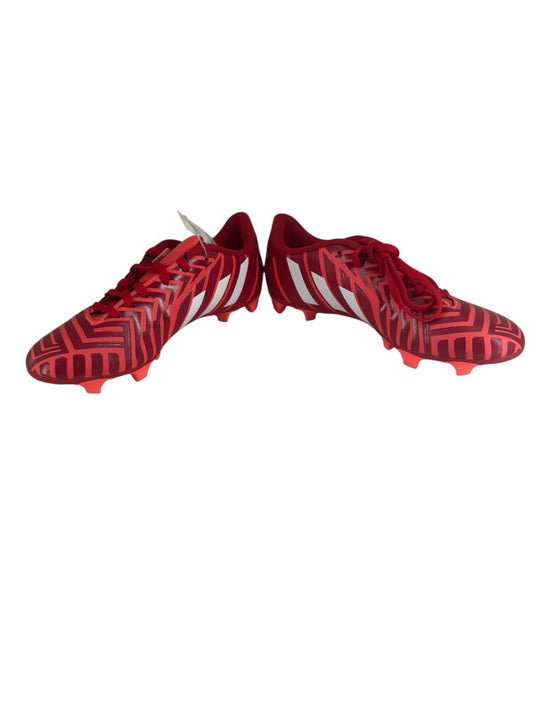 Adidas Soccer Cleats  Size 7 1/2 Predito FxG Girls Women Red/White/Soft Pink 7.5