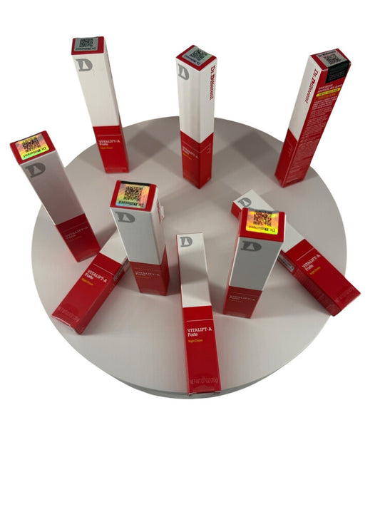 LOT OF 9 Pieces Dr. Different VITALIFT-A Eye & Neck - Moisturizing Night Cream