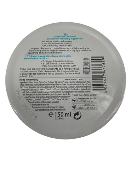 Lavera Basis Sensitiv All Round Cream 150ml Aloe Vera Organic Almond