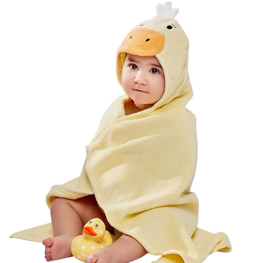 Elegant Baby Bath Wrap Hooded Duck Towel Hoodie Bathing - Newborn - 24 Months
