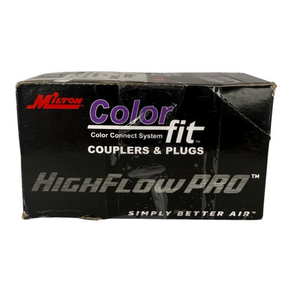 Milton 764VC Air Hose Connect System Coupler & Plugs 1/4” FNPT - Purple