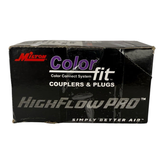 Milton 764VC Air Hose Connect System Coupler & Plugs 1/4” FNPT - Purple