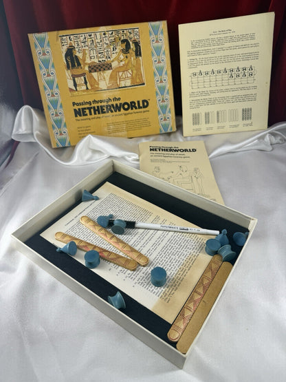RARE Vintage 1970s Passing through the NETHERWORLD Board Game Pieces missing.