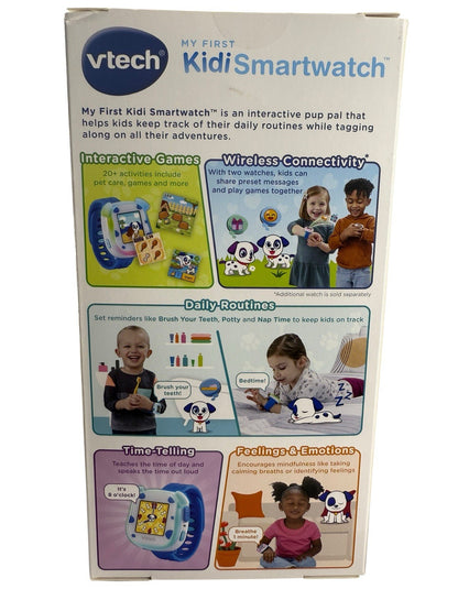 NEW VTech My First Kidi Smartwatch Kids Smart Watch Fun Games Apps Ages 3-5 Blue