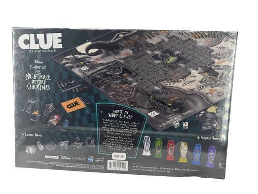 USAopoly Hasbro Clue Nightmare Before Christmas 2020 Board Game New Sealed