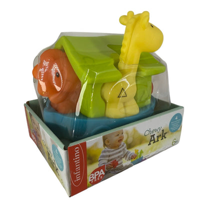 Noah’s Ark Baby Toy Infantino Chewy Ark 6 Months Teething Animals Toy Play Pals