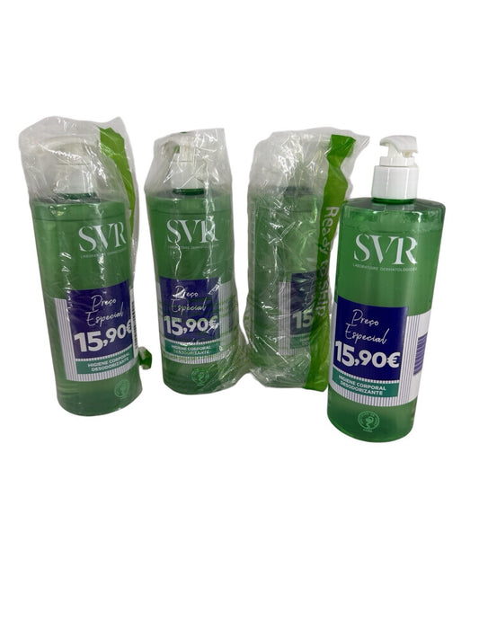 SVR Spirial Déo-Douche Deodorizing Cleansing Shower Gel 13.5oz  4 PACK EXP 11/25