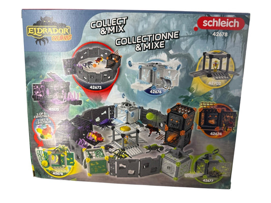 Eldrador Creatures - 28 PC Jungle Battle Cave with Spider Toy Playset - Taran...
