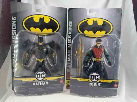 DC Batman & Robin Missions Action Figure SET of 2 – 2018 Mattel – NEW! 🔥