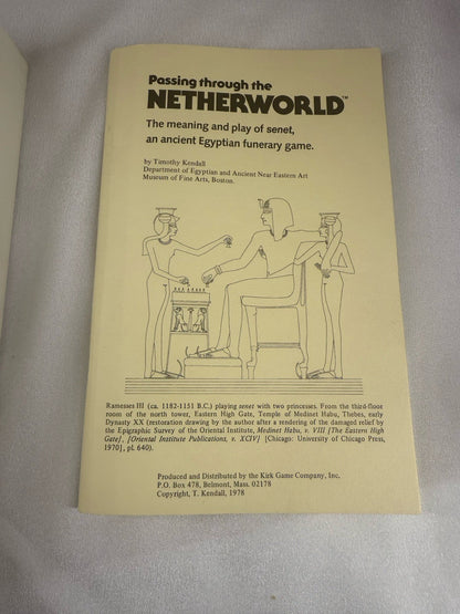 RARE Vintage 1970s Passing through the NETHERWORLD Board Game Pieces missing.