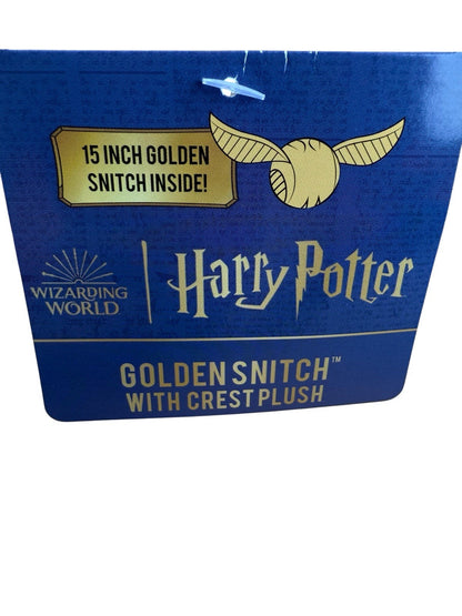 Harry Potter Noble Golden Snitch w/ Crest Pillow 15” - Super Fast Free Shipping