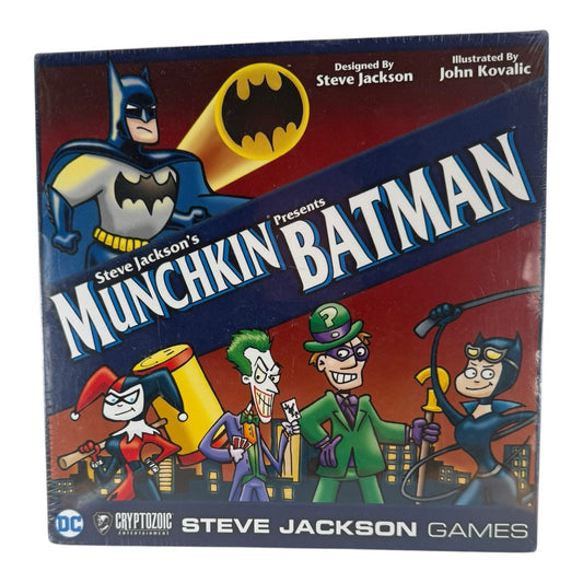 Munchkin Presents BATMAN Game NEW SEALED Steve Jackson Games Cryptozoic DC