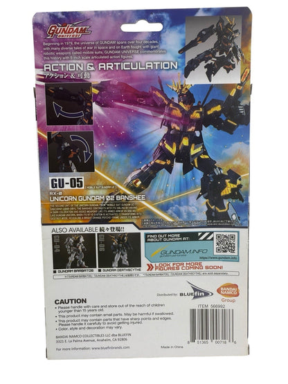 Unicorn Gundam 02 Banshee GU-05 - Sealed 6" inch figure - Bandai Gundam Universe