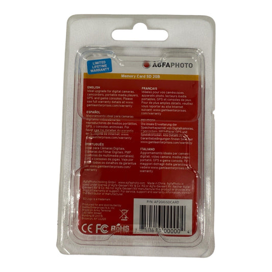 2GB SD MEMORY CARD - High Quality Camera, Phone Or Computer Storage
