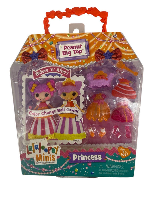 RARE Mini Lalaloopsy Princess Doll Multiple Dresses & Shoes Peanut Big Top