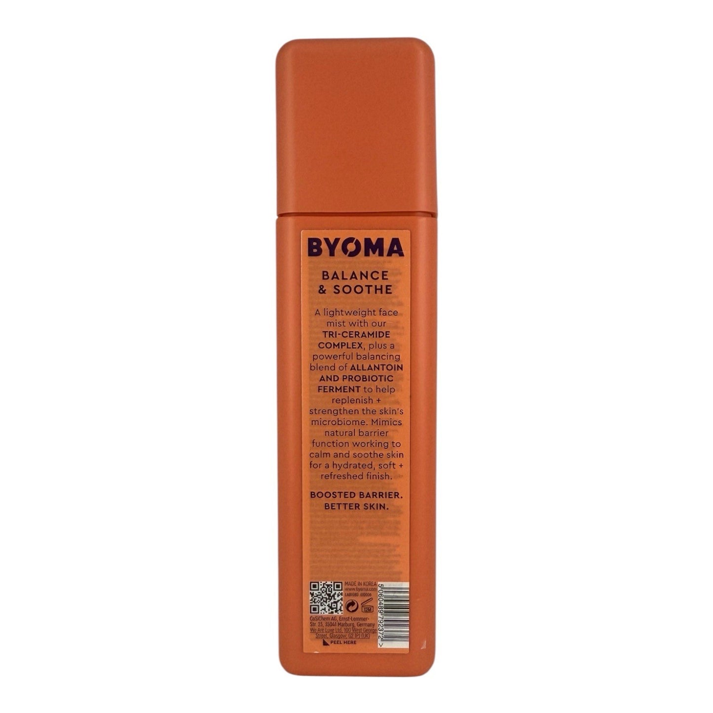 BYOMA Balancing Face Mist - pH Balanced Face Toner with Ceramides - 3.38oz