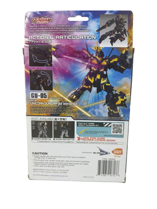 Bandai Gundam Universe RX-0 Unicorn Gundam 02 Banshee GU-05 Action Figure NEW