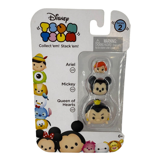 Disney Tsum Tsum 3 pack Series 2 Queen of Hearts Mickey Ariel #31