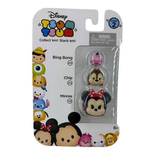 Disney Tsum Tsum 3 pack Series 2 Minnie Chip Bing Bong #39