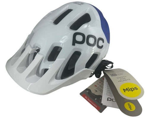 POC TECTAL RACE MIPS Mountain Bike Helmet Medium M/55-58 White Opal Blue