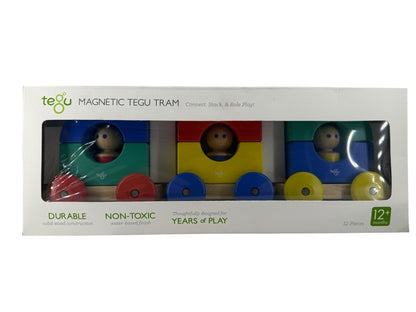 Tegu Magnetic Wooden Tram connect Wood Toy Train High Quality Non-toxic Toys