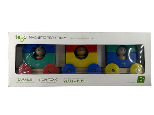 Tegu Magnetic Wooden Tram connect Wood Toy Train High Quality Non-toxic Toys