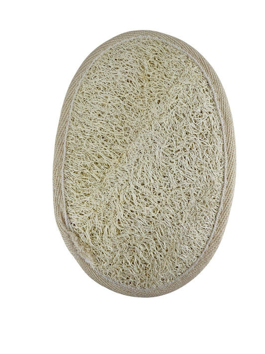 OXBRITE Hand Loofah Body Scrubber, Natural Elastic Hand Holder Oval 6x4”