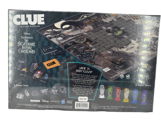 USAopoly Hasbro Clue Nightmare Before Christmas 2020 Board Game New Sealed