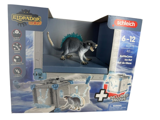 Schleich ELDRADOR Creatures BattleCave Ice Rat Mythical Action Playset- Fanta...
