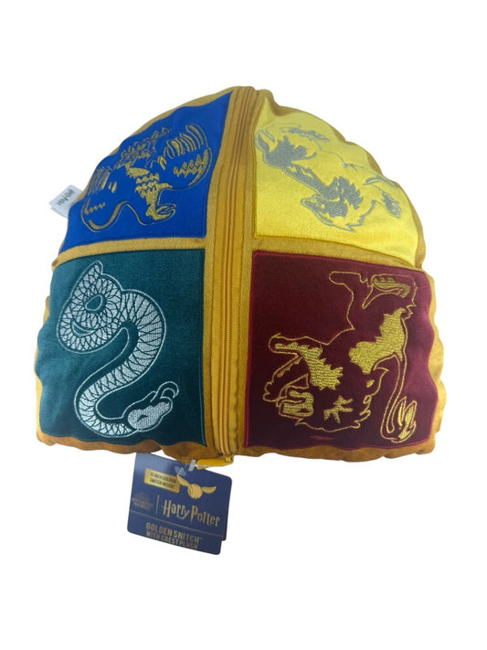 Harry Potter Noble Golden Snitch w/ Crest Pillow 15” - Super Fast Free Shipping