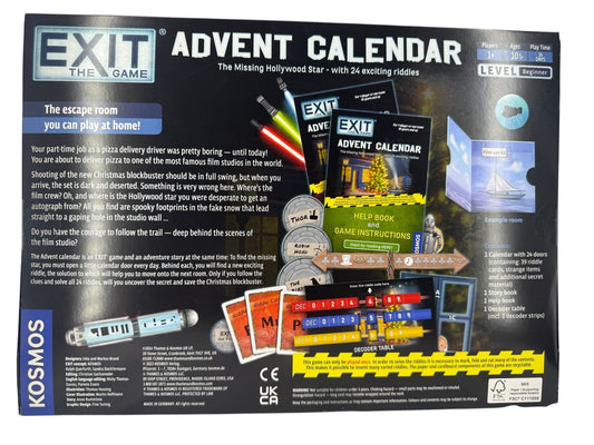 EXIT: The Game - Advent Calendar - The Missing Hollywood Star