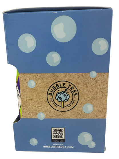 Bubble Tree 4 Bubble Solution + Refillable Bubble Aluminum Bottles 4 Pack