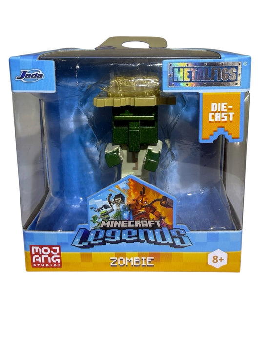 Jada Toys METALFIGS 2.5" Minecraft Legends ZOMBIE Die-Cast Figure
