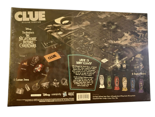 Nightmare Before Christmas CLUE Board Game Hasbro Disney Tim Burton NEW SEALED