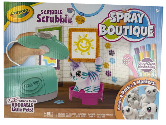 CRAYOLA SCRIBBLE SCRUBBIE COLOR AND CLEAN ADORABLE LITTLE PETS! BRAND NEW