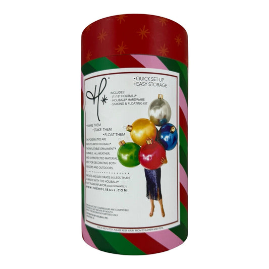 18 Inch Vintage Gold Inflatable Holiday Ornament for Outdoor Decor