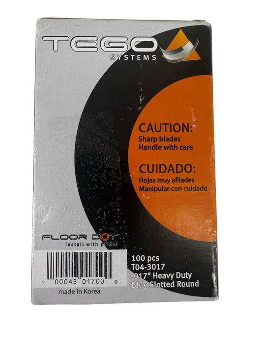 Tego .017 Blades Heavy Durable Slotted Round T04-3017