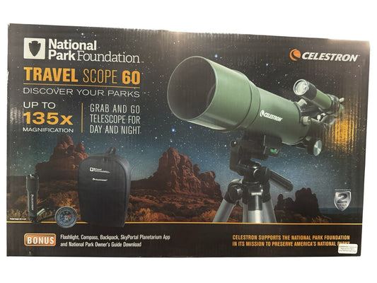 National Park Foundation Celestron Telescope Travel Scope 60 #22005