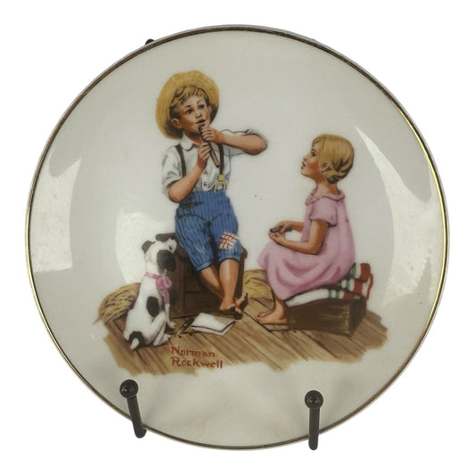 Vintage / Antique Decor - “Music Master”  by Norman Rockwell Decorative Plate